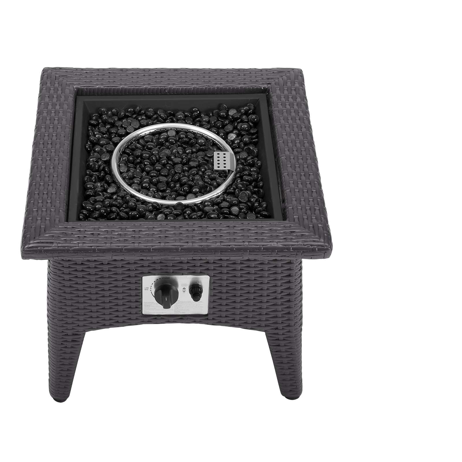 Vivacity Outdoor Patio Fire Pit Table-fire pit-Modway-Wall2Wall Furnishings