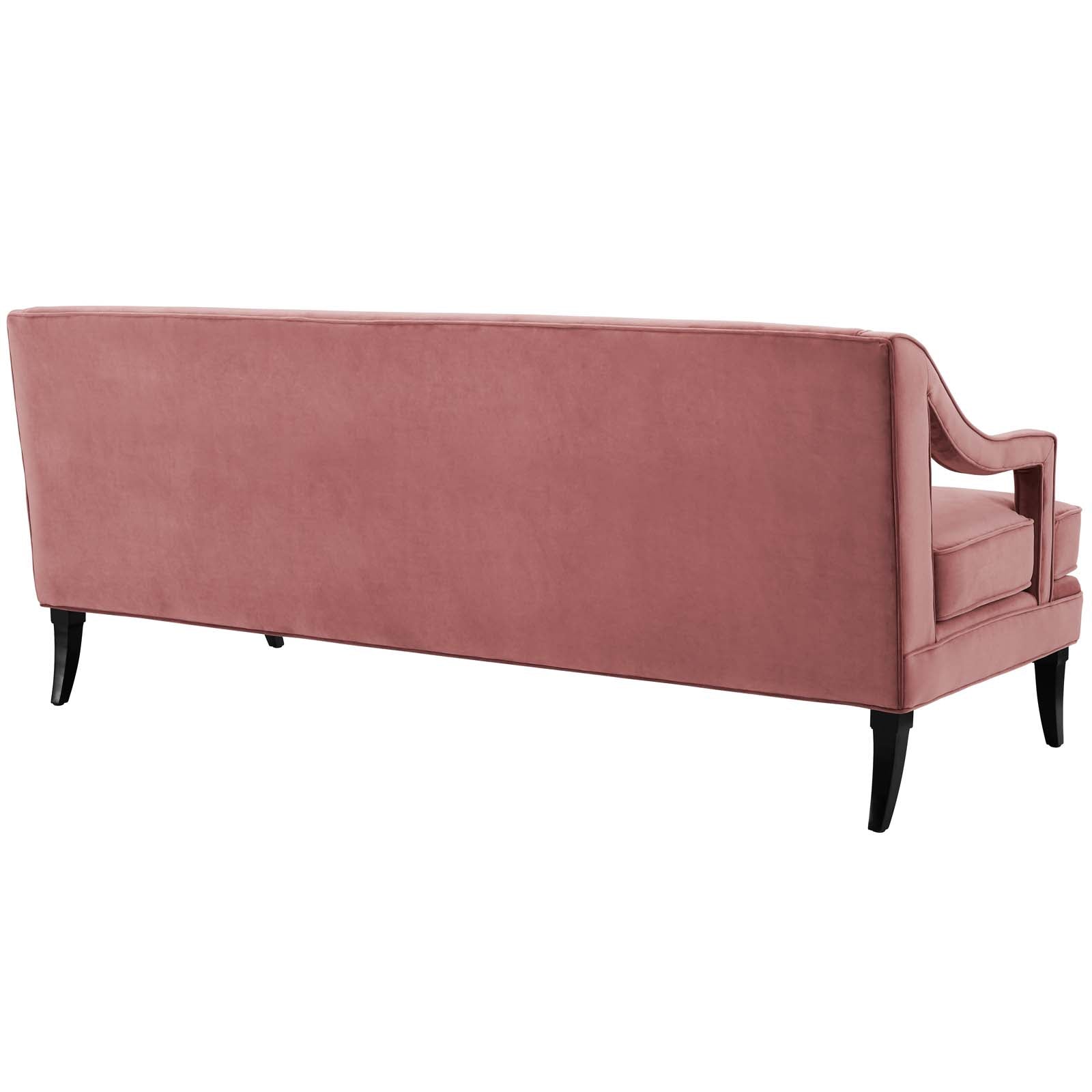 Concur Button Tufted Upholstered Velvet Sofa-Sofa-Modway-Wall2Wall Furnishings