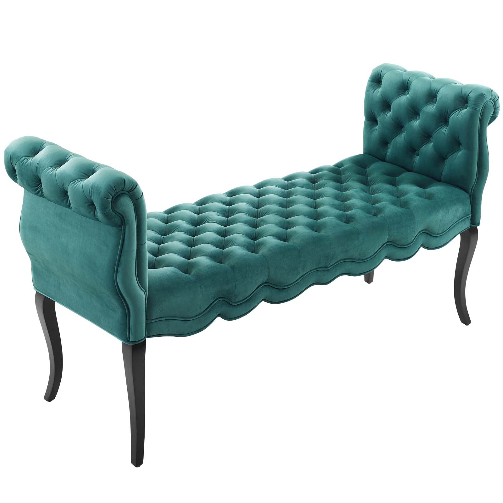 Adelia Chesterfield Style Button Tufted Performance Velvet Bench-Bench-Modway-Wall2Wall Furnishings