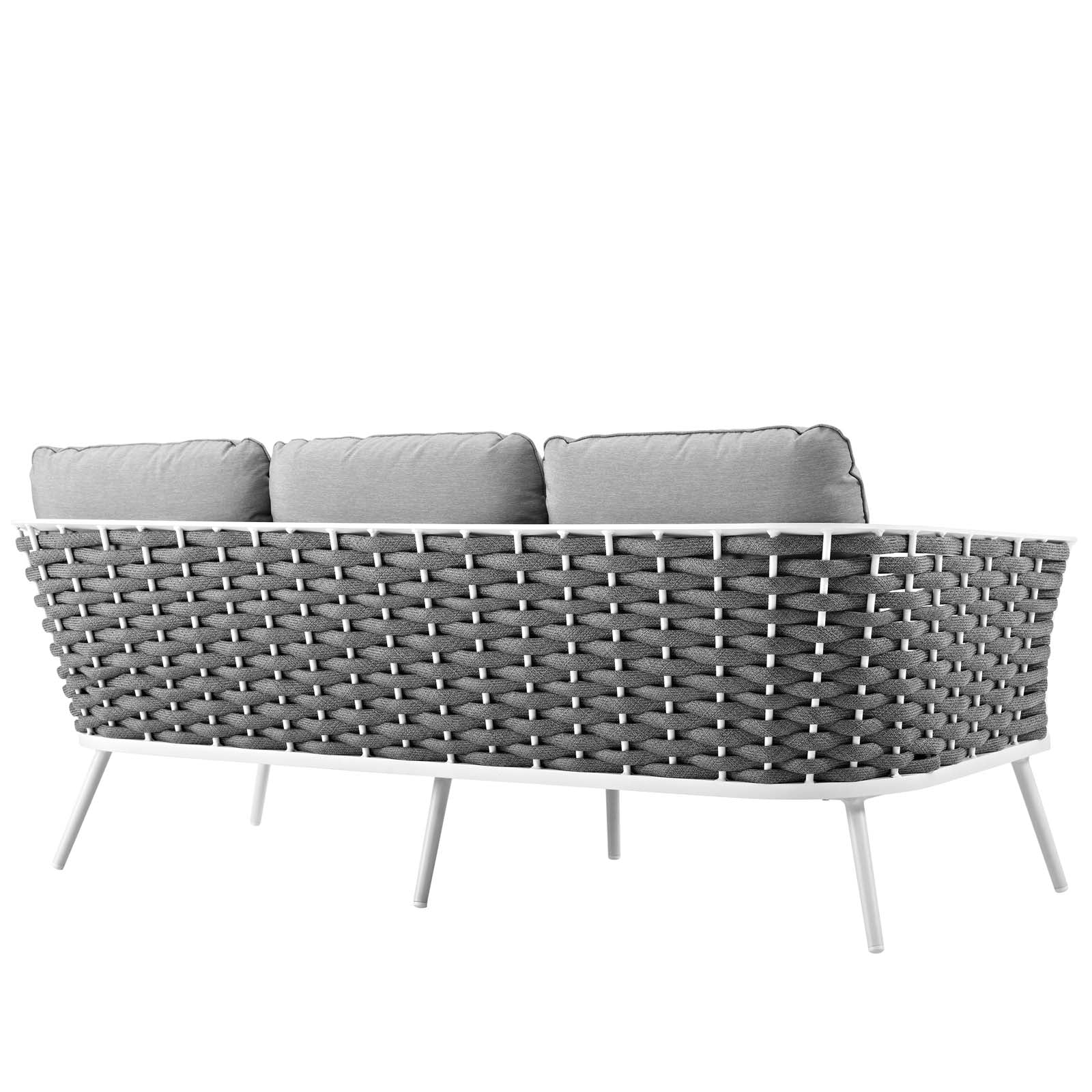 Stance Outdoor Patio Aluminum Sofa-Outdoor Sofa-Modway-Wall2Wall Furnishings