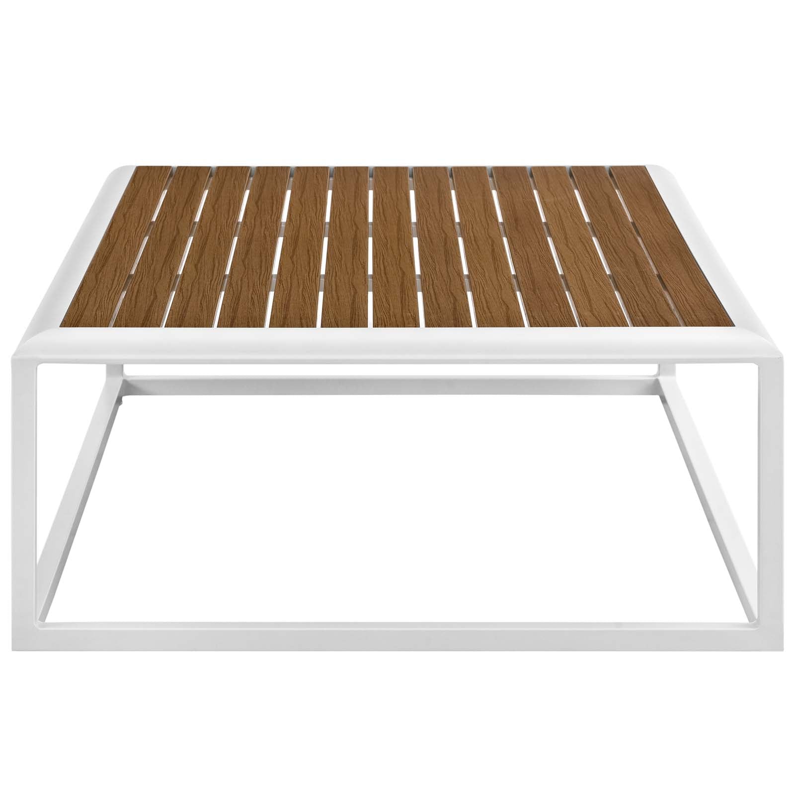 Stance Outdoor Patio Aluminum Coffee Table-Outdoor Coffee Table-Modway-Wall2Wall Furnishings