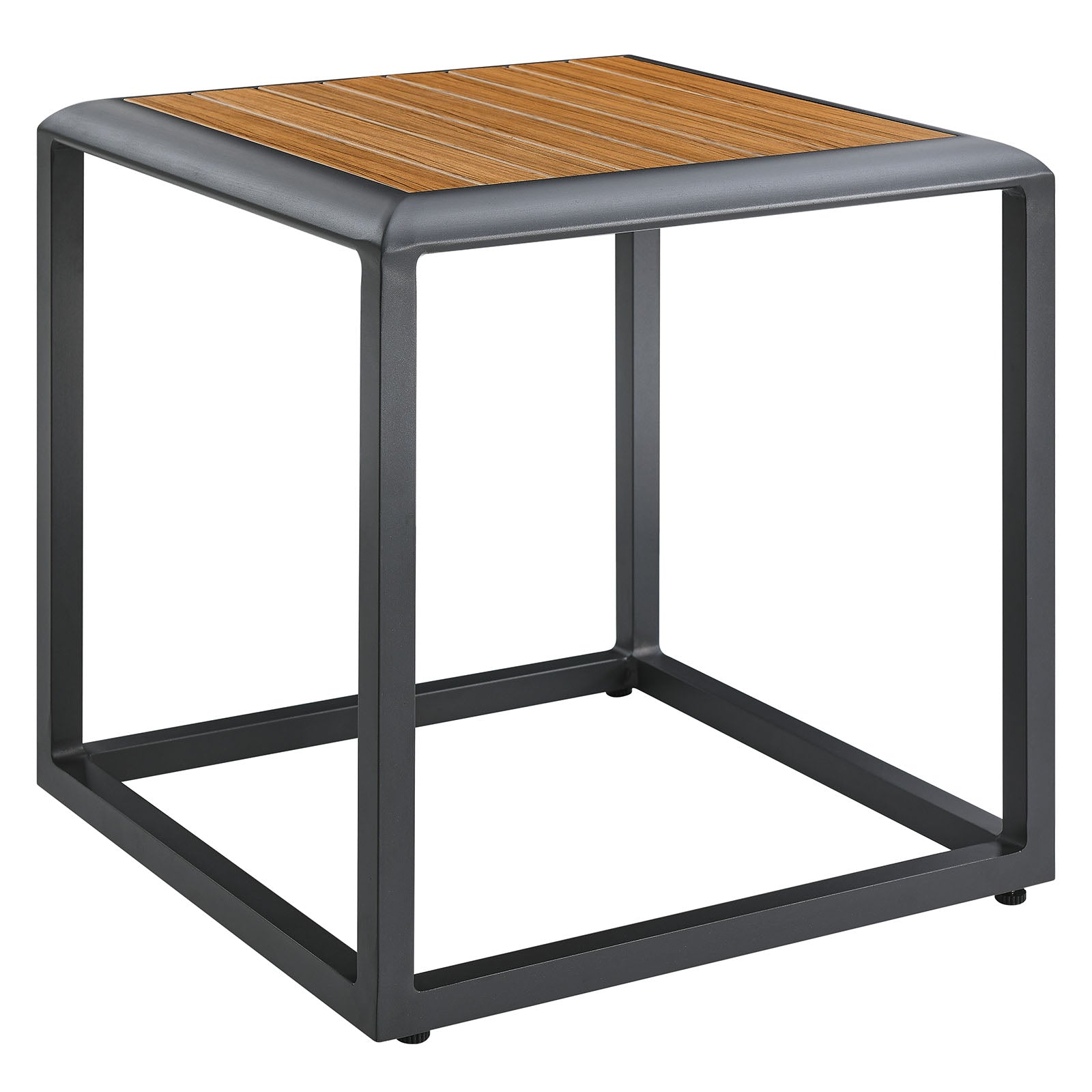 Stance Outdoor Patio Aluminum Side Table-Outdoor Chair-Modway-Wall2Wall Furnishings