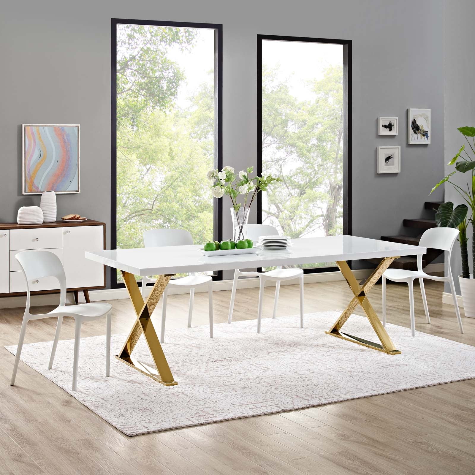 Sector Dining Table-Dining Table-Modway-Wall2Wall Furnishings