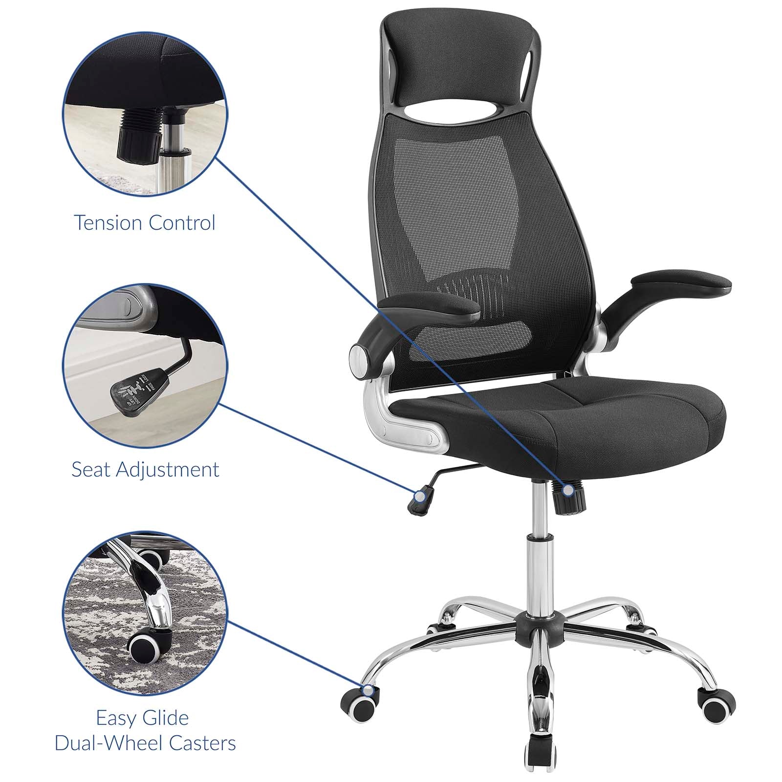 Expedite Highback Office Chair-Office Chair-Modway-Wall2Wall Furnishings