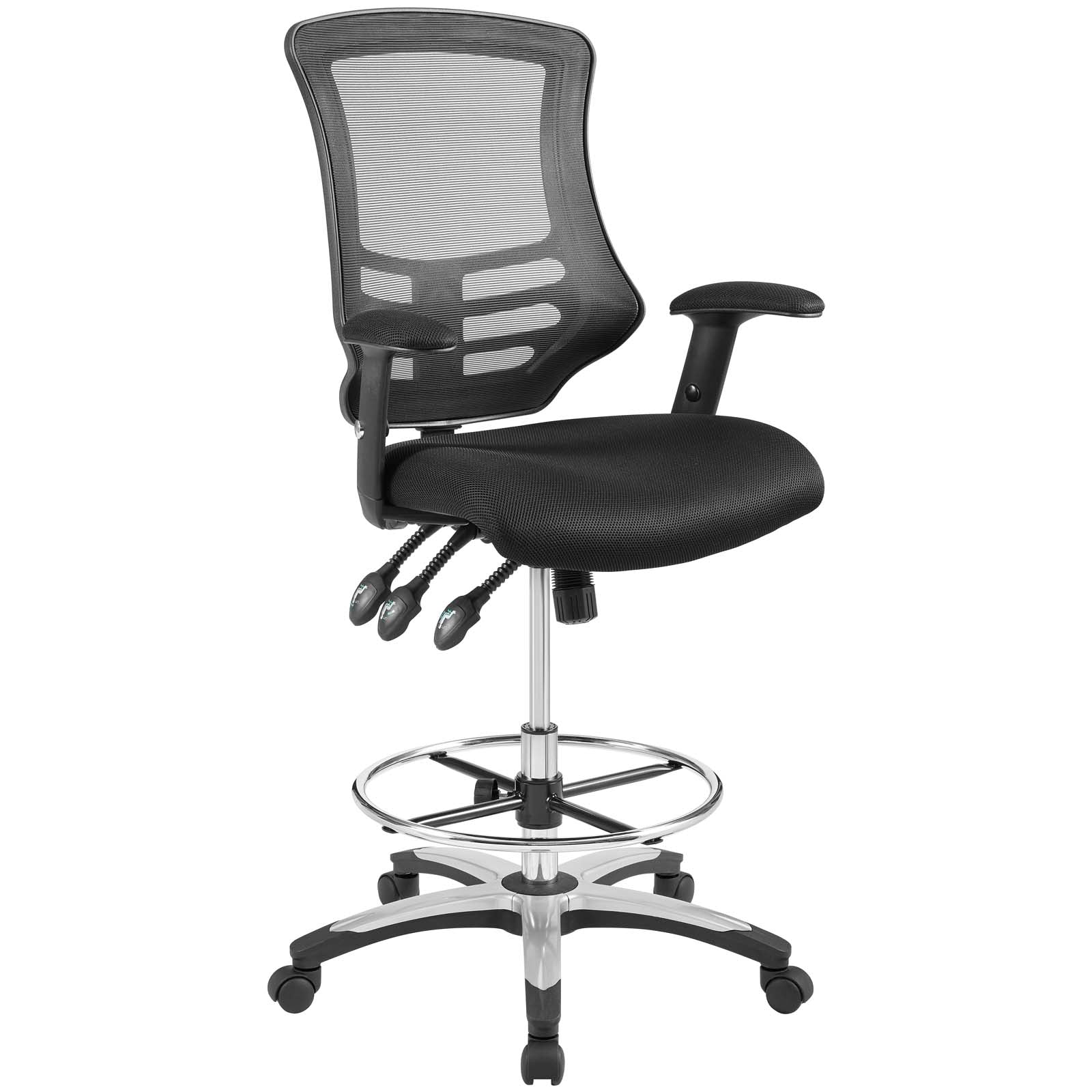 Calibrate Mesh Drafting Chair-Office Chair-Modway-Wall2Wall Furnishings