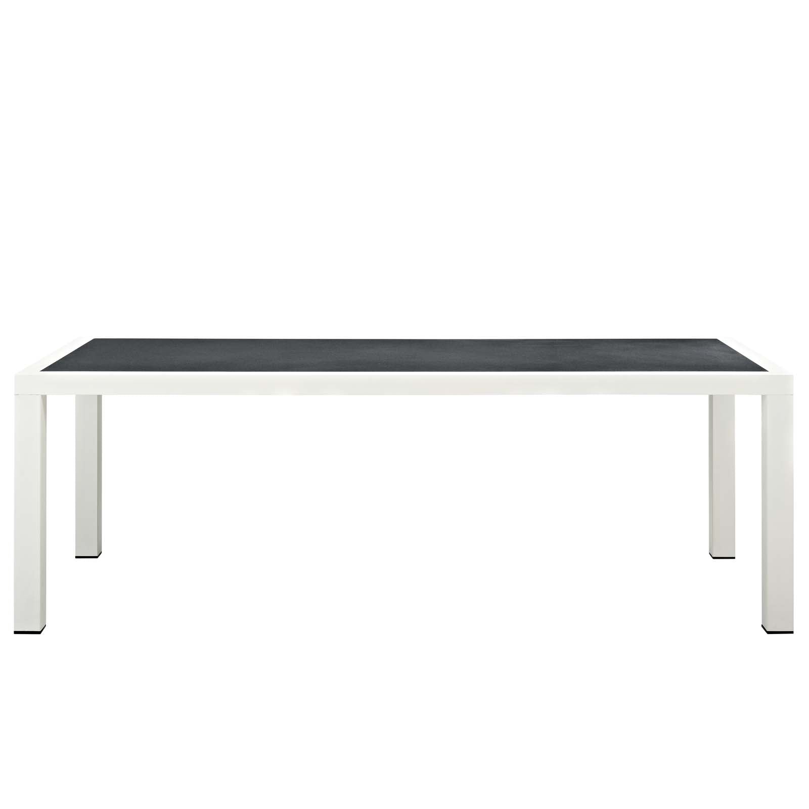 Stance 90.5" Outdoor Patio Aluminum Dining Table-Outdoor Dining Table-Modway-Wall2Wall Furnishings