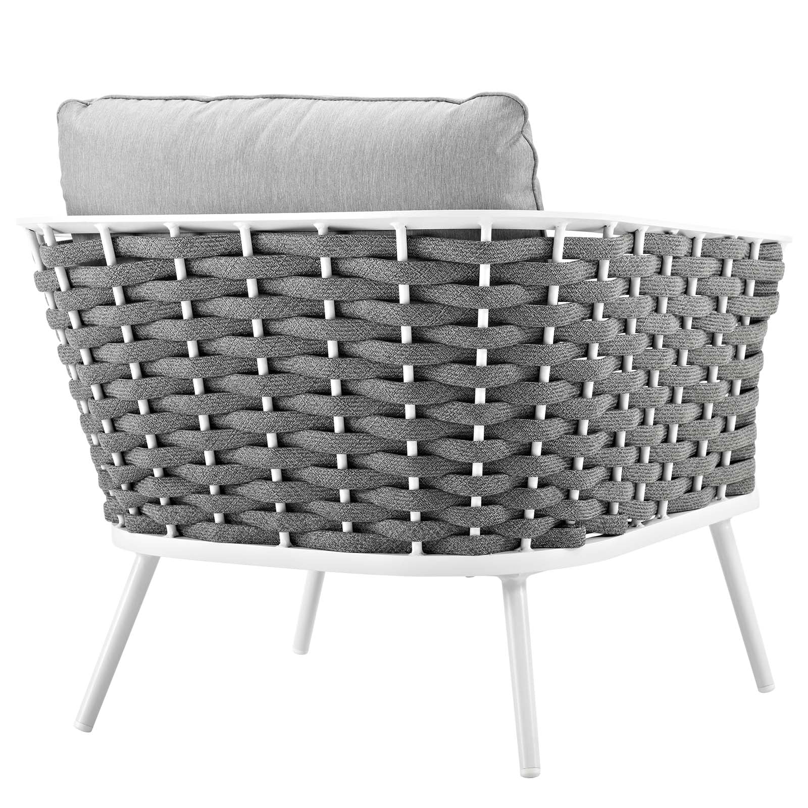 Stance Outdoor Patio Aluminum Armchair-Outdoor Chair-Modway-Wall2Wall Furnishings