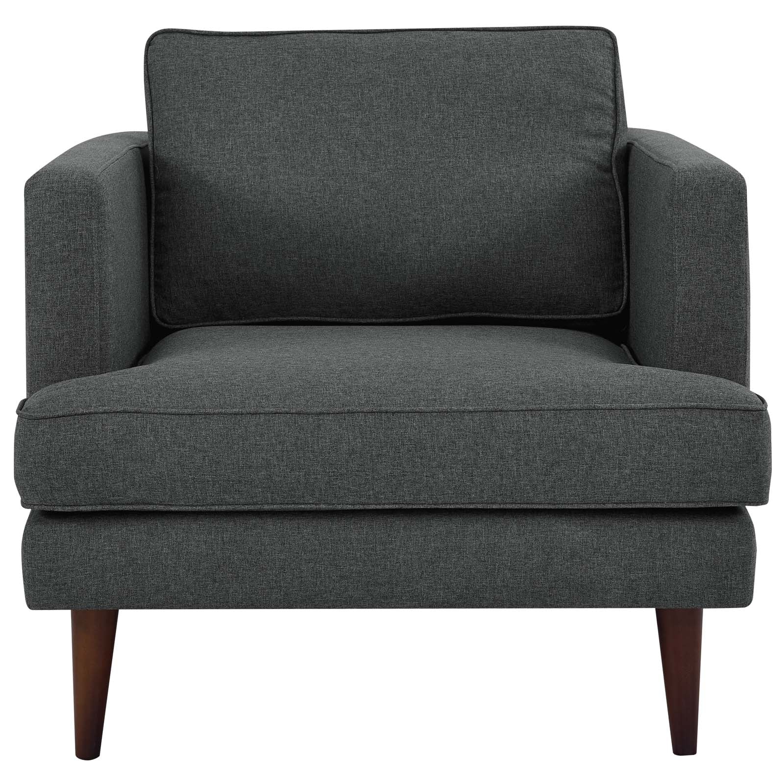 Agile Upholstered Fabric Armchair-Arm Chair-Modway-Wall2Wall Furnishings