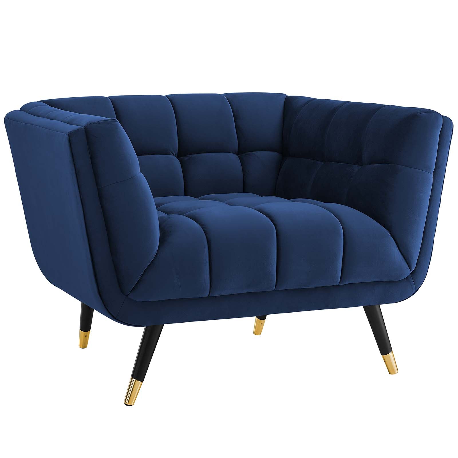 Adept Upholstered Velvet Armchair-Arm Chair-Modway-Wall2Wall Furnishings
