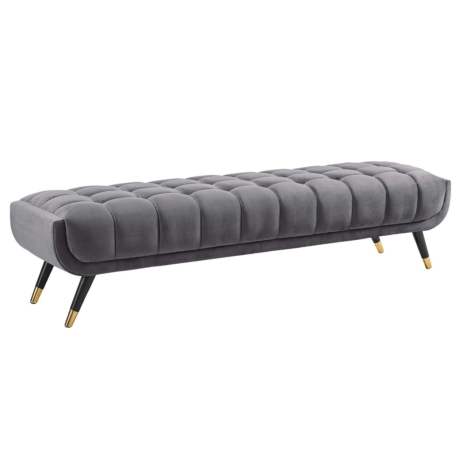 Adept Upholstered Velvet Bench-Bench-Modway-Wall2Wall Furnishings