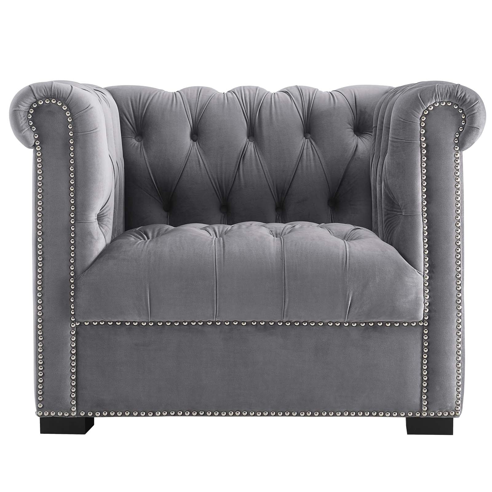 Heritage Performance Velvet Armchair-Armchair-Modway-Wall2Wall Furnishings