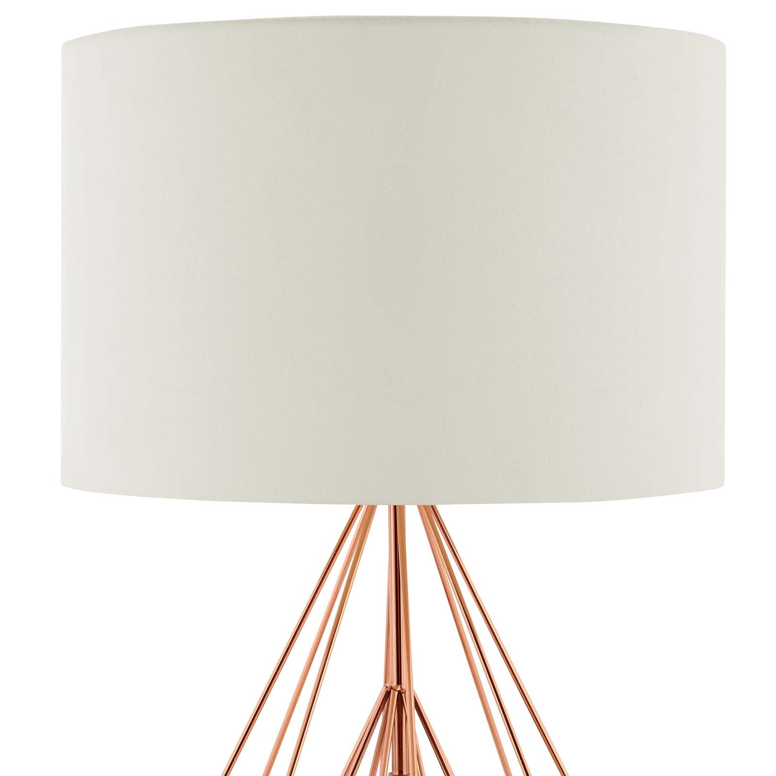 Precious Rose Gold Table Lamp-Table Lamp-Modway-Wall2Wall Furnishings