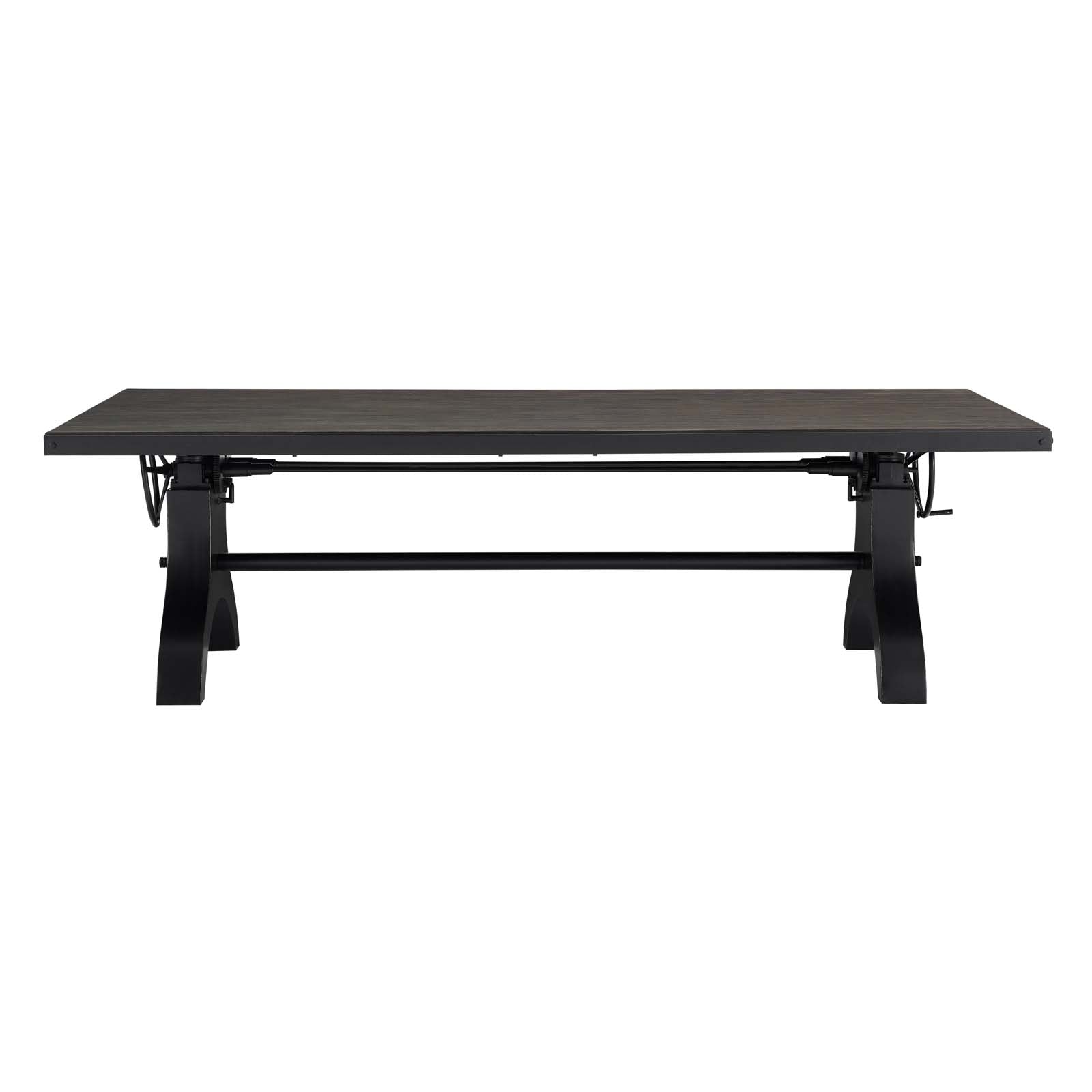 Genuine 96" Crank Height Adjustable Rectangle Dining and Conference Table-Dining Table-Modway-Wall2Wall Furnishings