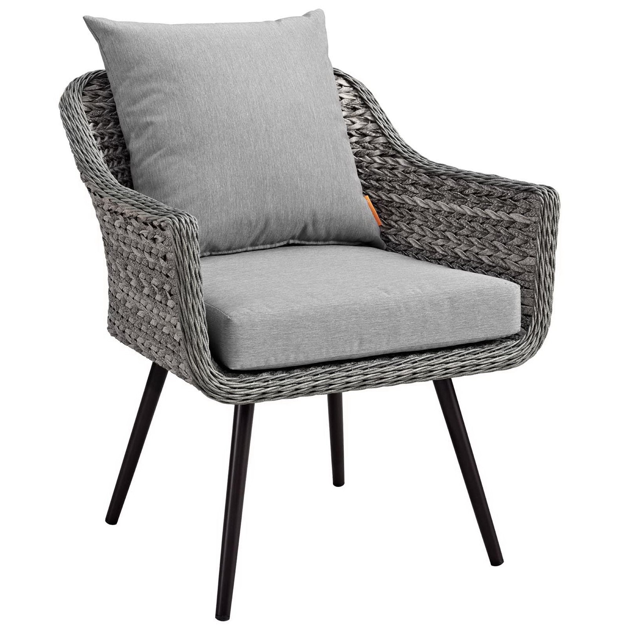 Endeavor Outdoor Patio Wicker Rattan Armchair Set of 2