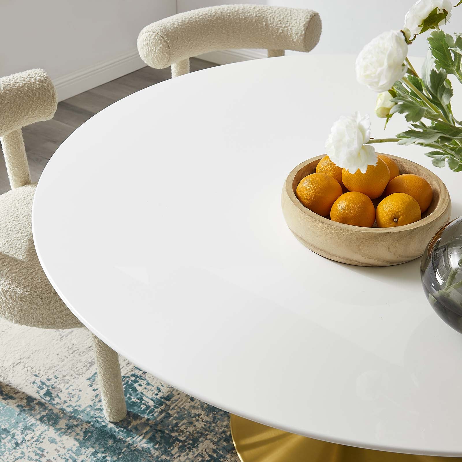 Lippa 54" Round Dining Table-Dining Table-Modway-Wall2Wall Furnishings
