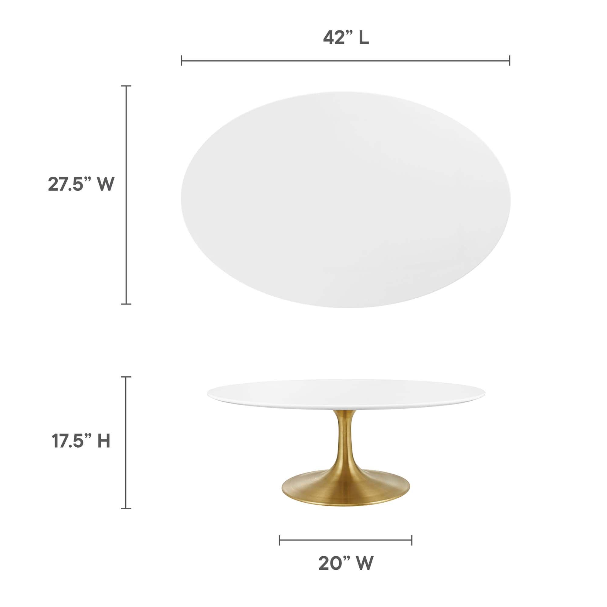 Lippa 42" Oval Wood Coffee Table