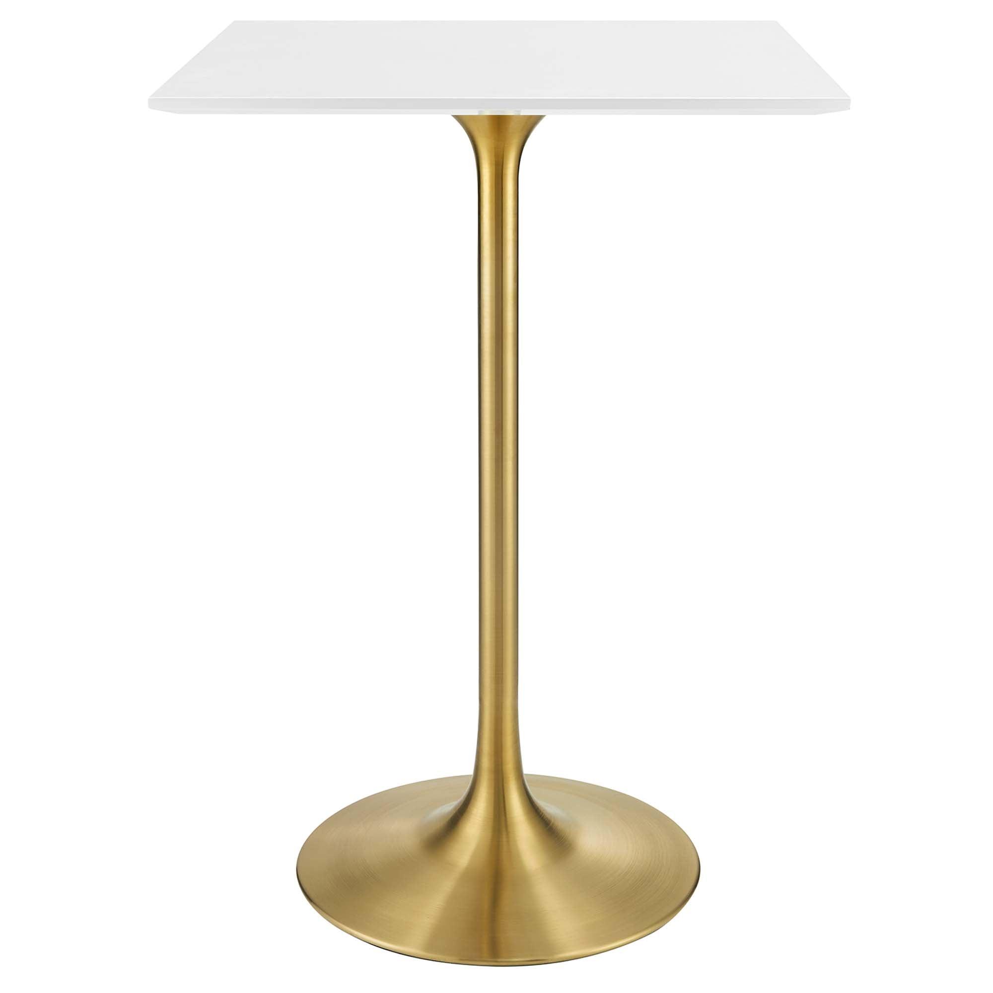 Lippa 28" Square Wood Bar Table