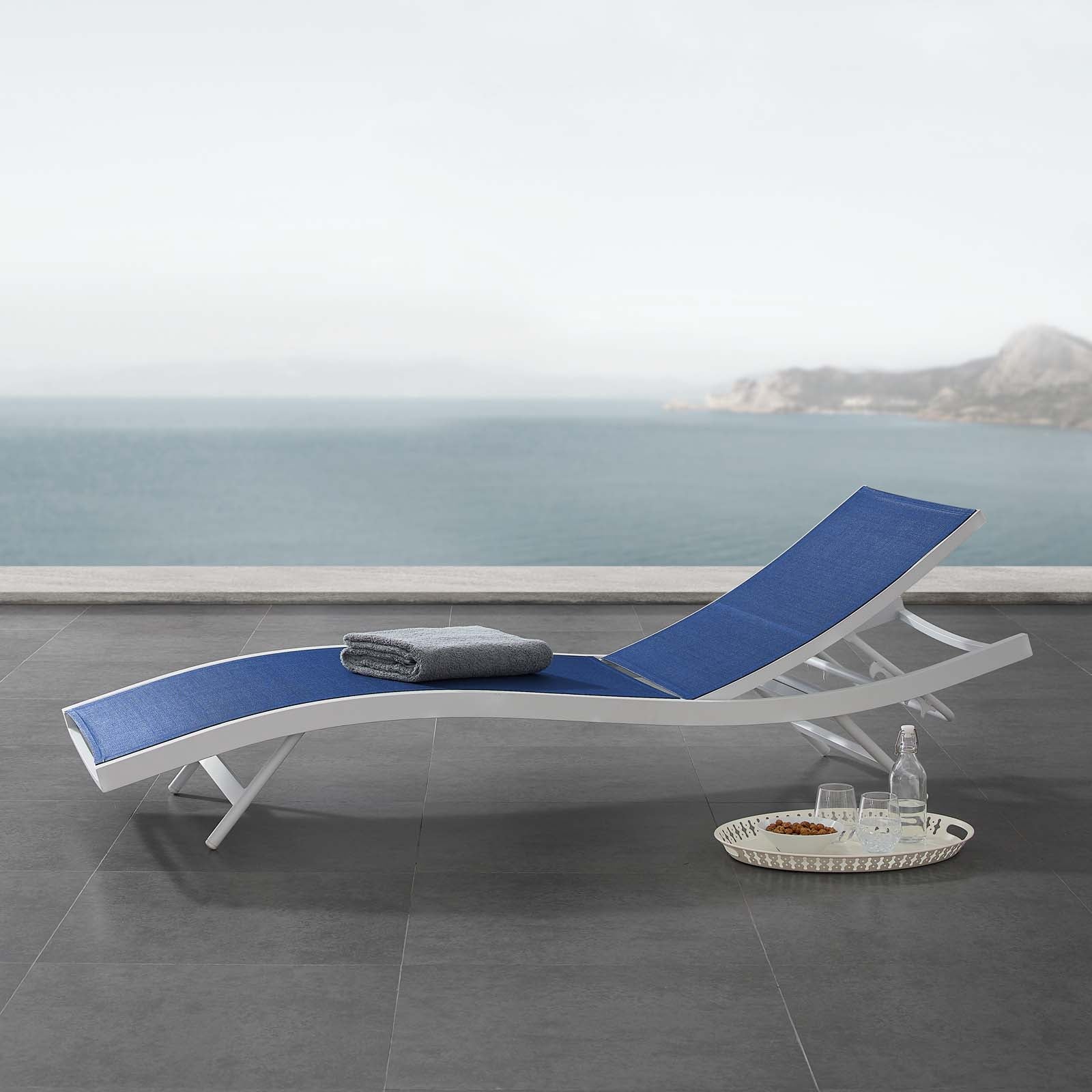 Glimpse Outdoor Patio Mesh Chaise Lounge Chair-Outdoor Chaise-Modway-Wall2Wall Furnishings