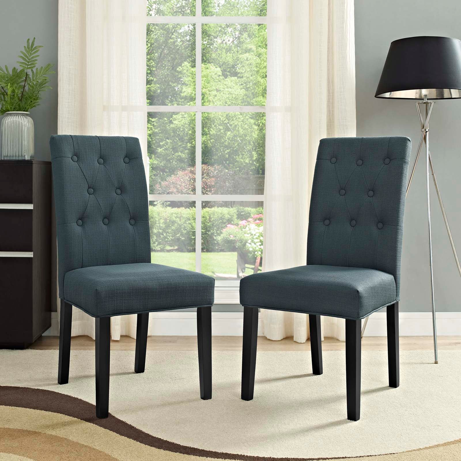 Confer Dining Side Chair Fabric Set of 2-Dining Chair-Modway-Wall2Wall Furnishings