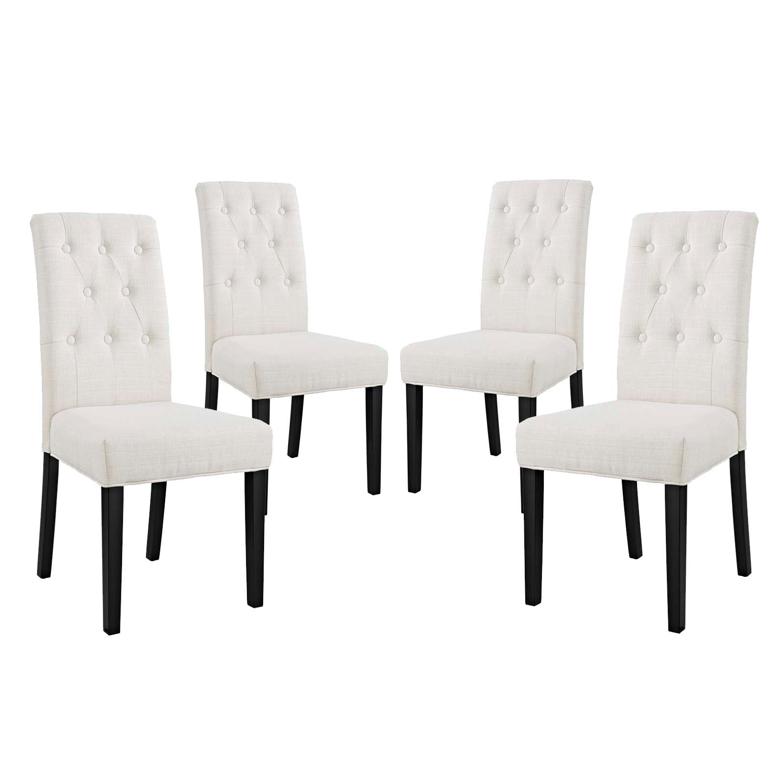 Confer Dining Side Chair Fabric Set of 4-Dining Chair-Modway-Wall2Wall Furnishings