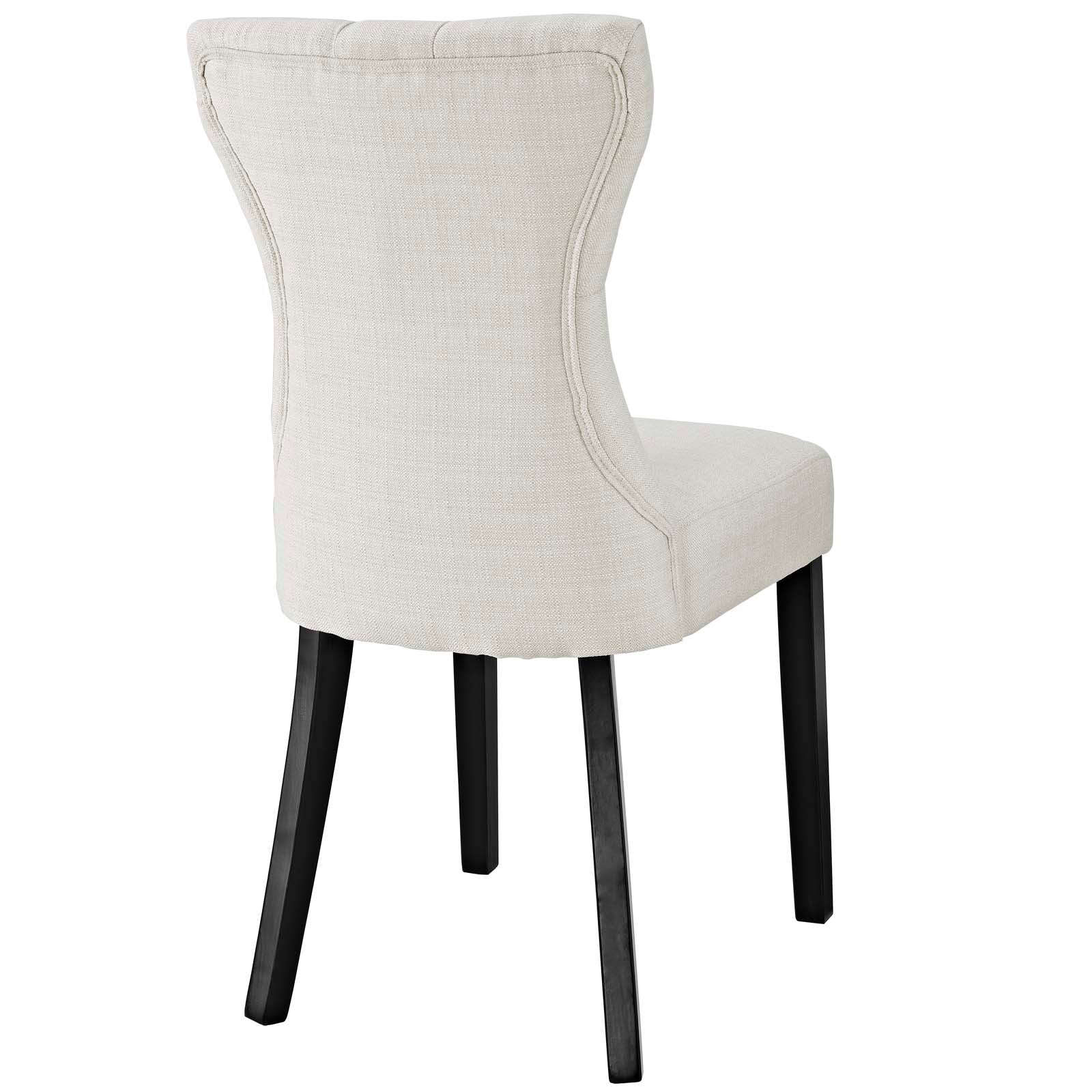 Silhouette Dining Side Chairs Upholstered Fabric Set of 2-Dining Chair-Modway-Wall2Wall Furnishings
