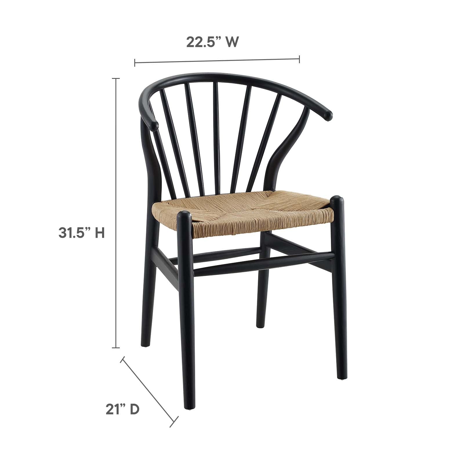 Flourish Spindle Wood Dining Side Chair-Dining Chair-Modway-Wall2Wall Furnishings