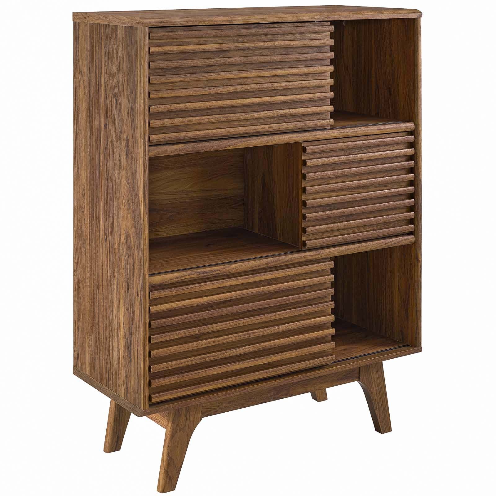 Render Three-Tier Display Storage Cabinet Stand-Bookcase-Modway-Wall2Wall Furnishings