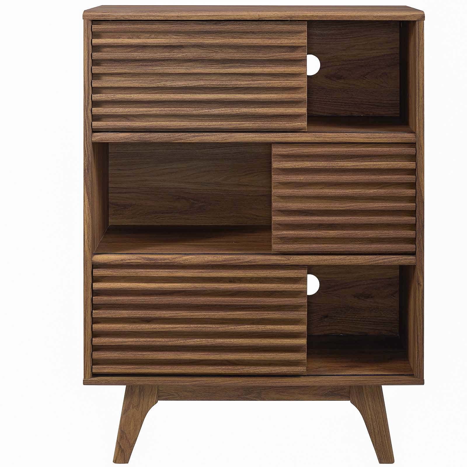 Render Three-Tier Display Storage Cabinet Stand-Bookcase-Modway-Wall2Wall Furnishings