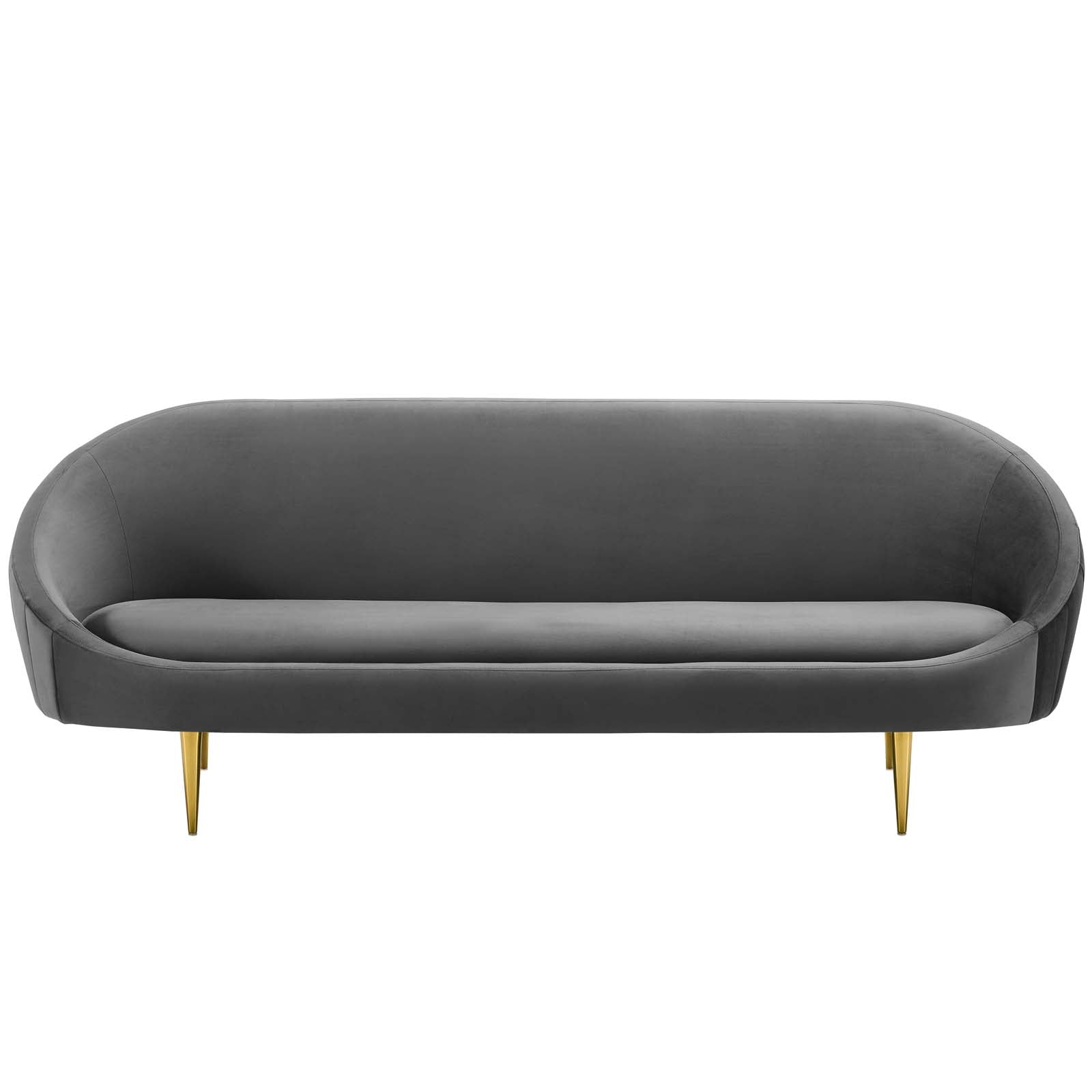 Sublime Vertical Curve Back Performance Velvet Sofa-Sofa-Modway-Wall2Wall Furnishings