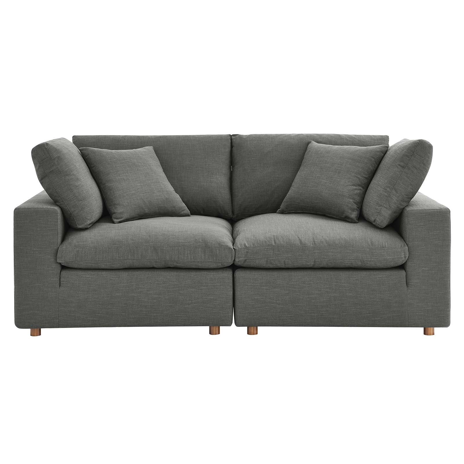 Commix Down Filled Overstuffed 2 Piece Sectional Sofa Set-Sofa Set-Modway-Wall2Wall Furnishings