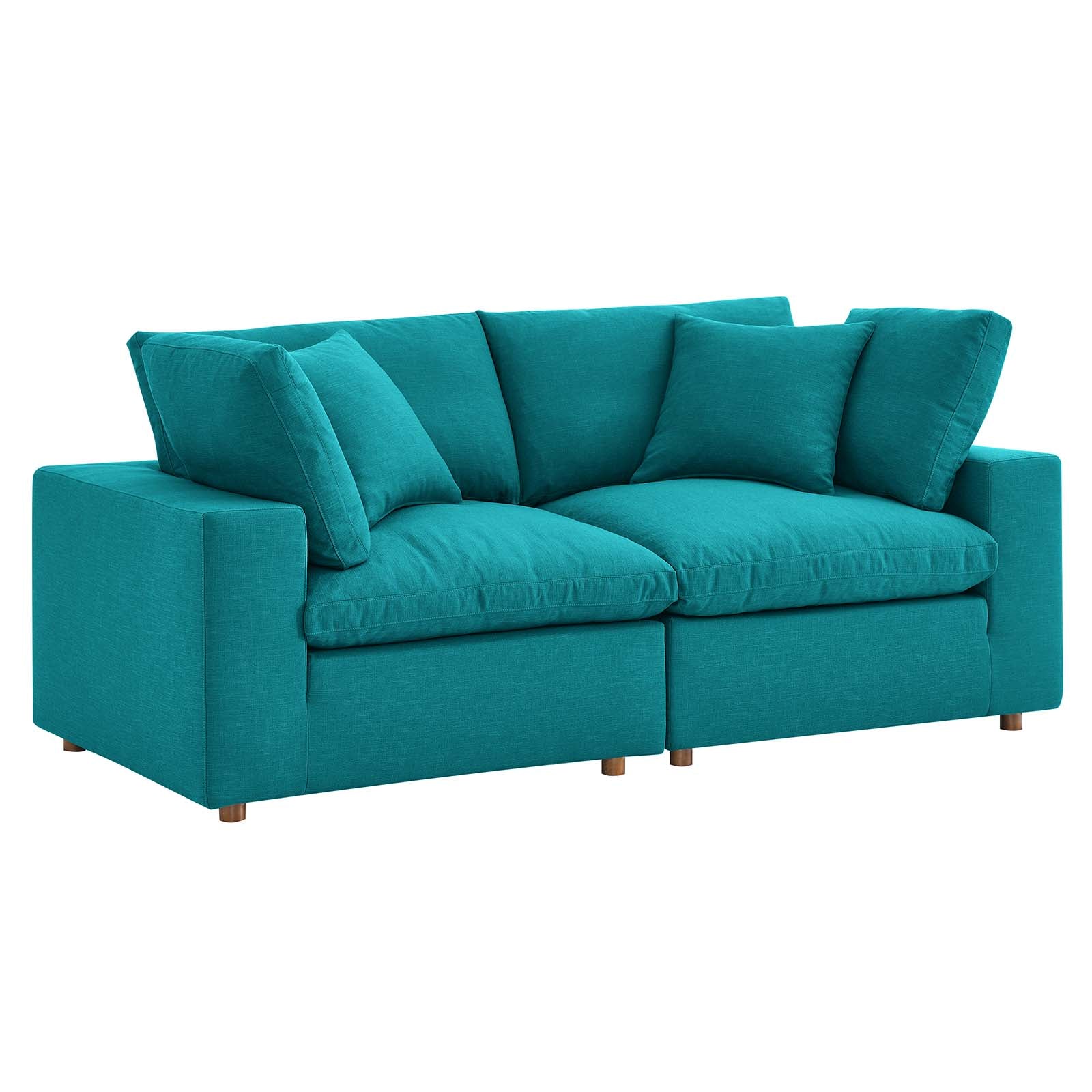 Commix Down Filled Overstuffed 2 Piece Sectional Sofa Set-Sofa Set-Modway-Wall2Wall Furnishings
