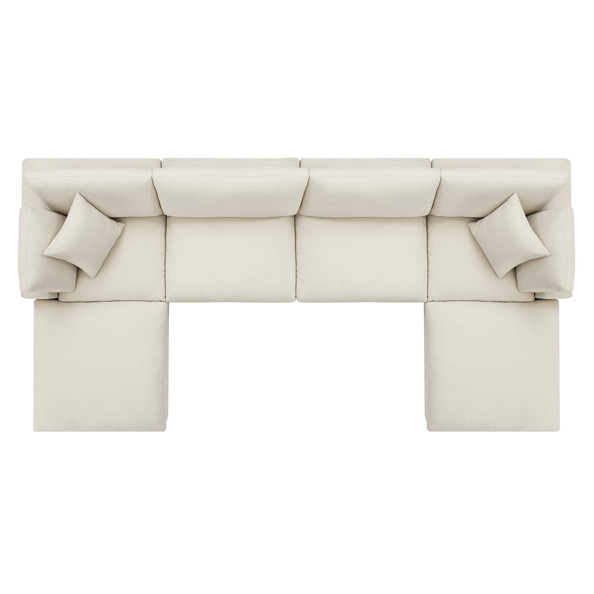 Commix 6-Piece Down Filled Overstuffed Sectional Sofa