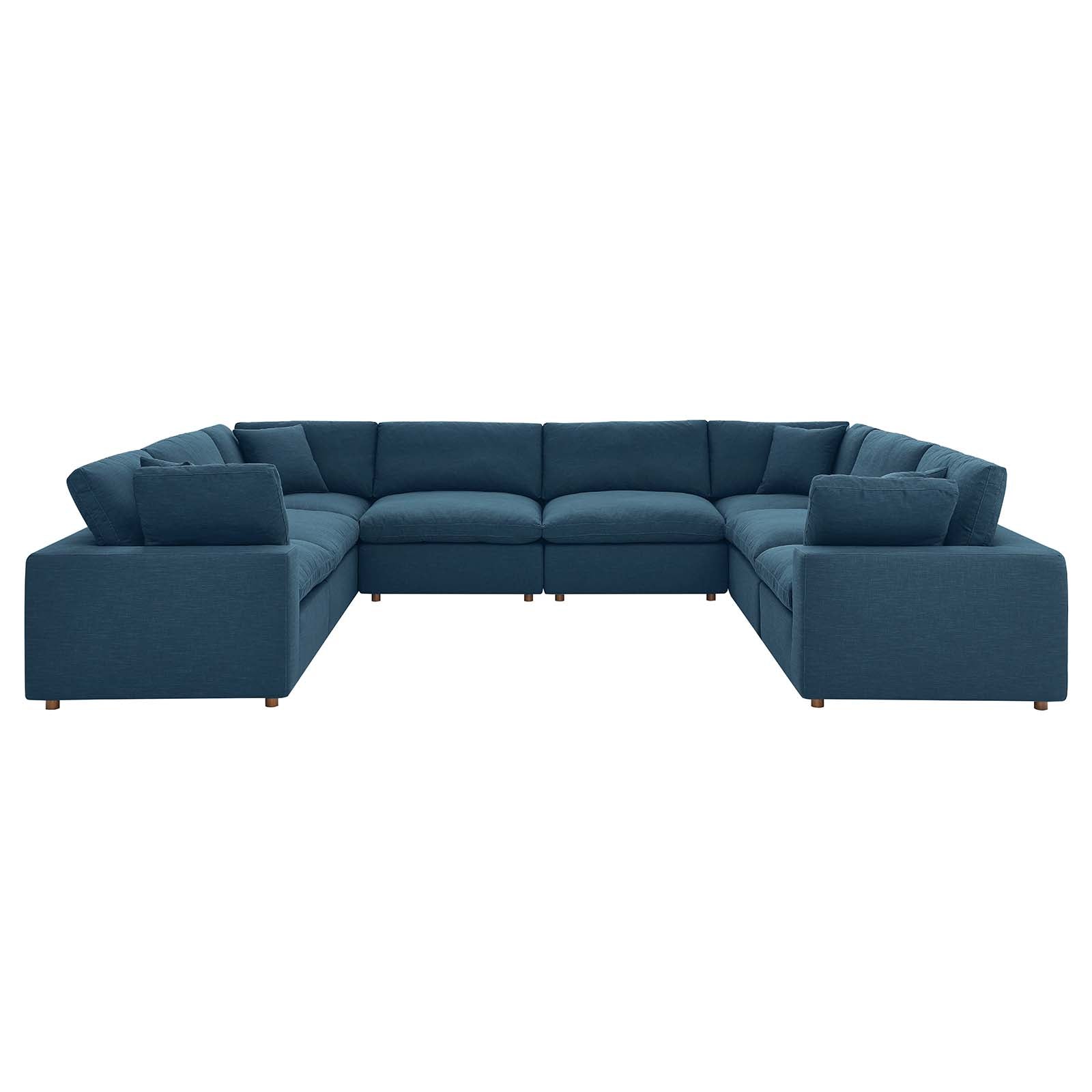 Commix Down Filled Overstuffed 8-Piece Sectional Sofa-Sectional-Modway-Wall2Wall Furnishings
