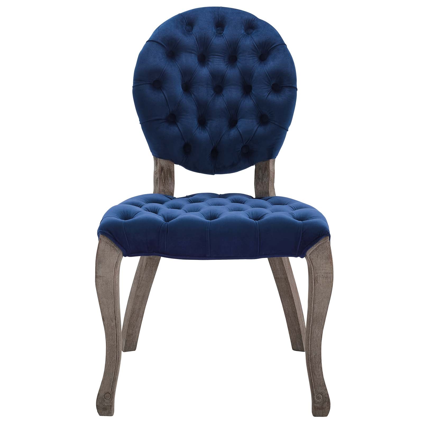 Exhibit French Vintage Dining Performance Velvet Side Chair-Dining Chair-Modway-Wall2Wall Furnishings