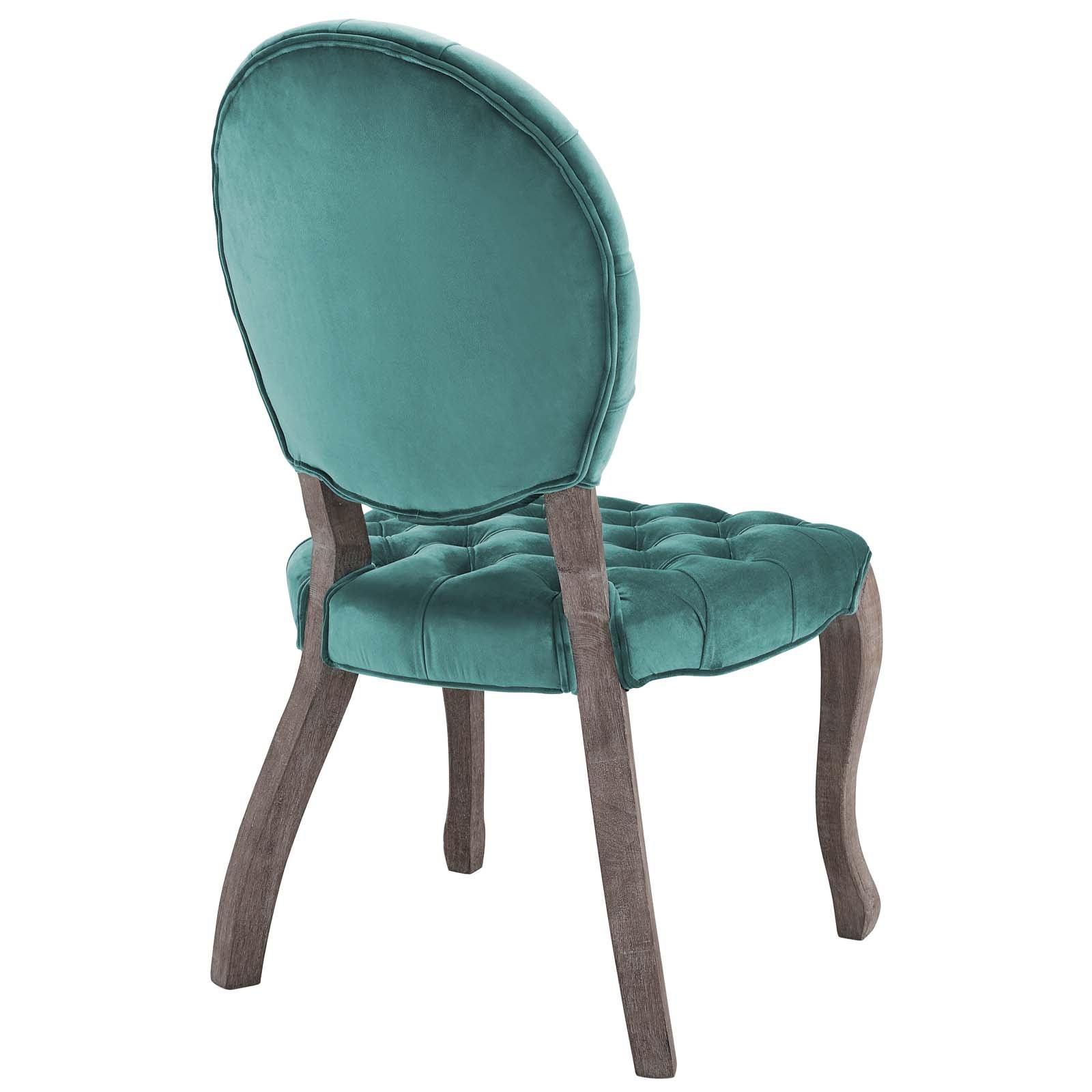 Exhibit French Vintage Dining Performance Velvet Side Chair-Dining Chair-Modway-Wall2Wall Furnishings