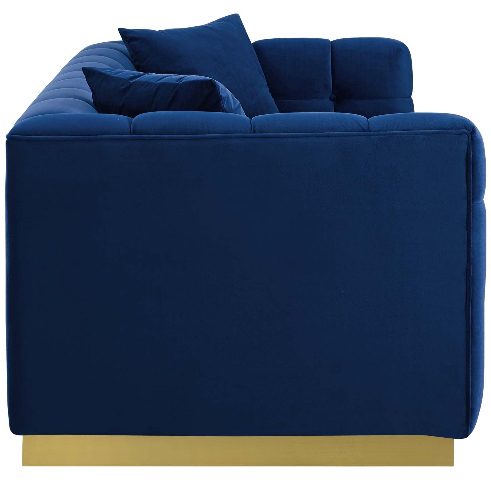 Vivacious Biscuit Tufted Performance Velvet Sofa-Sofa-Modway-Wall2Wall Furnishings
