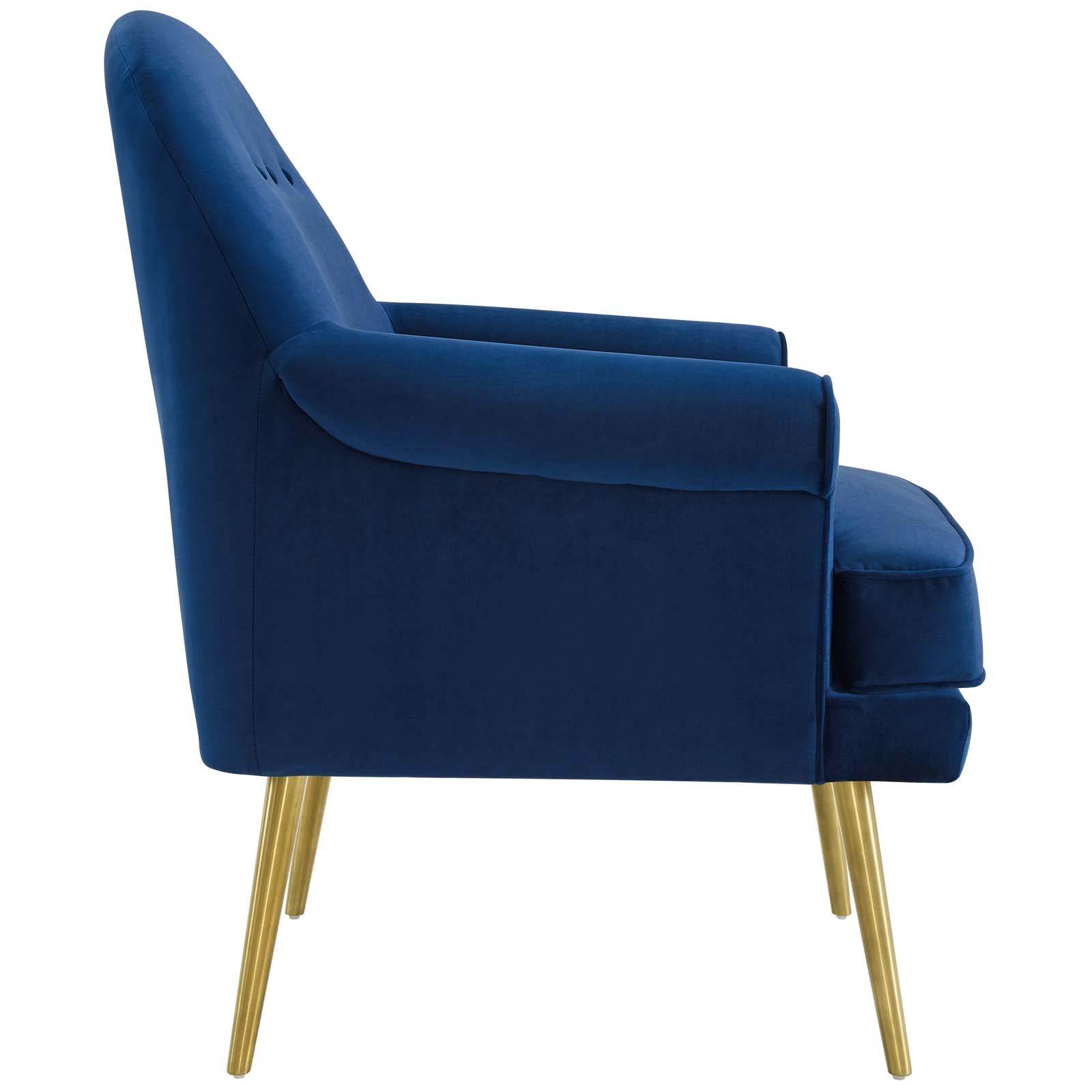 Revive Tufted Button Accent Performance Velvet Armchair-Arm Chair-Modway-Wall2Wall Furnishings