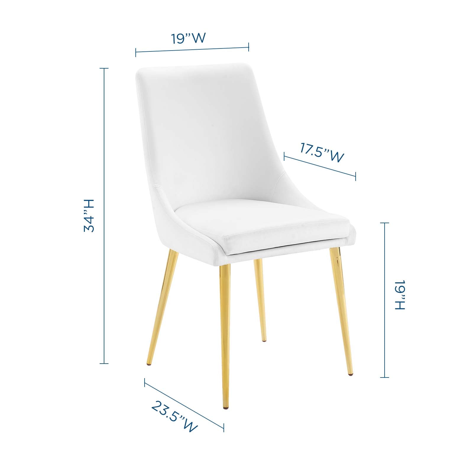 Viscount Modern Accent Performance Velvet Dining Chair-Dining Chair-Modway-Wall2Wall Furnishings
