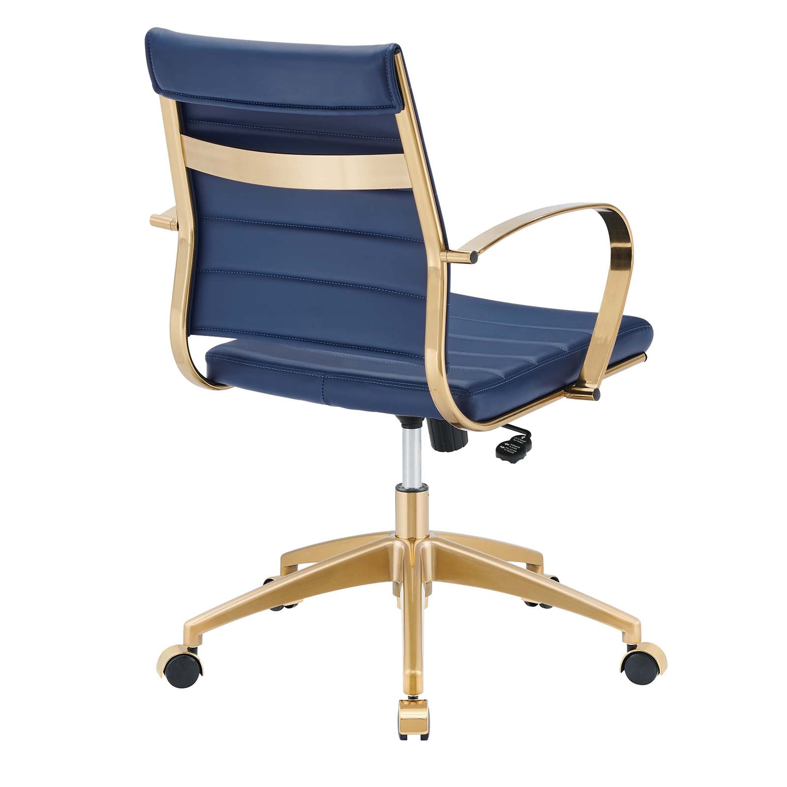 Jive Gold Stainless Steel Midback Office Chair-Desk Chair-Modway-Wall2Wall Furnishings