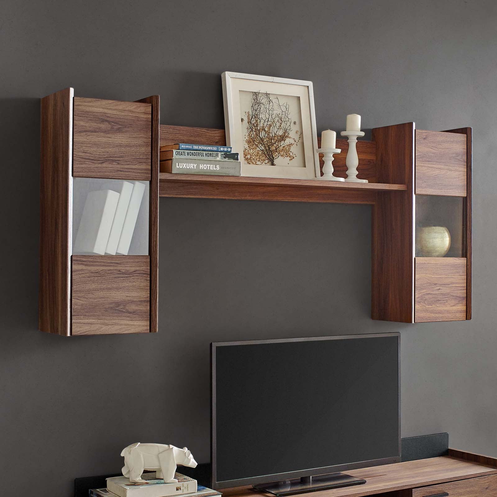 Visionary Wall Mounted Shelves-Shelf-Modway-Wall2Wall Furnishings