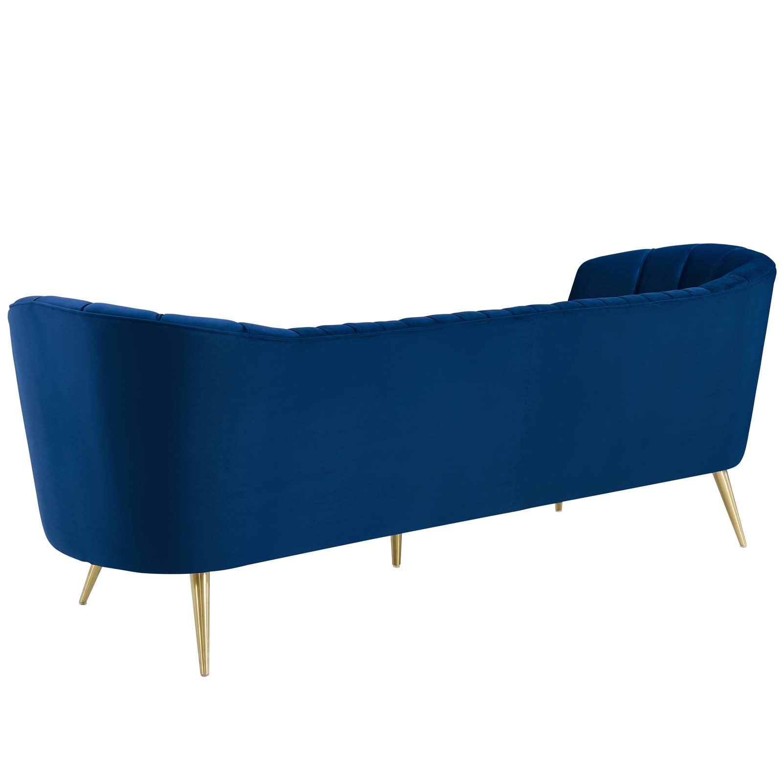 Opportunity Vertical Channel Tufted Curved Performance Velvet Sofa-Sofa-Modway-Wall2Wall Furnishings
