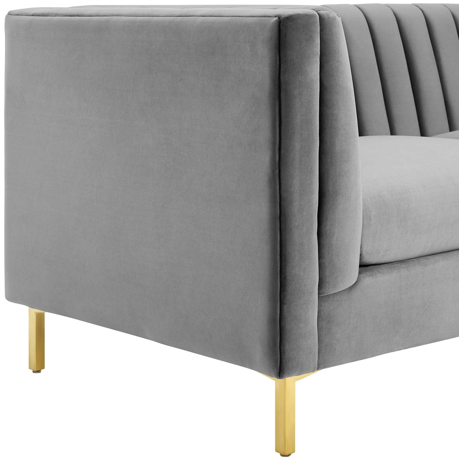 Ingenuity Channel Tufted Performance Velvet Sofa-Sofa-Modway-Wall2Wall Furnishings
