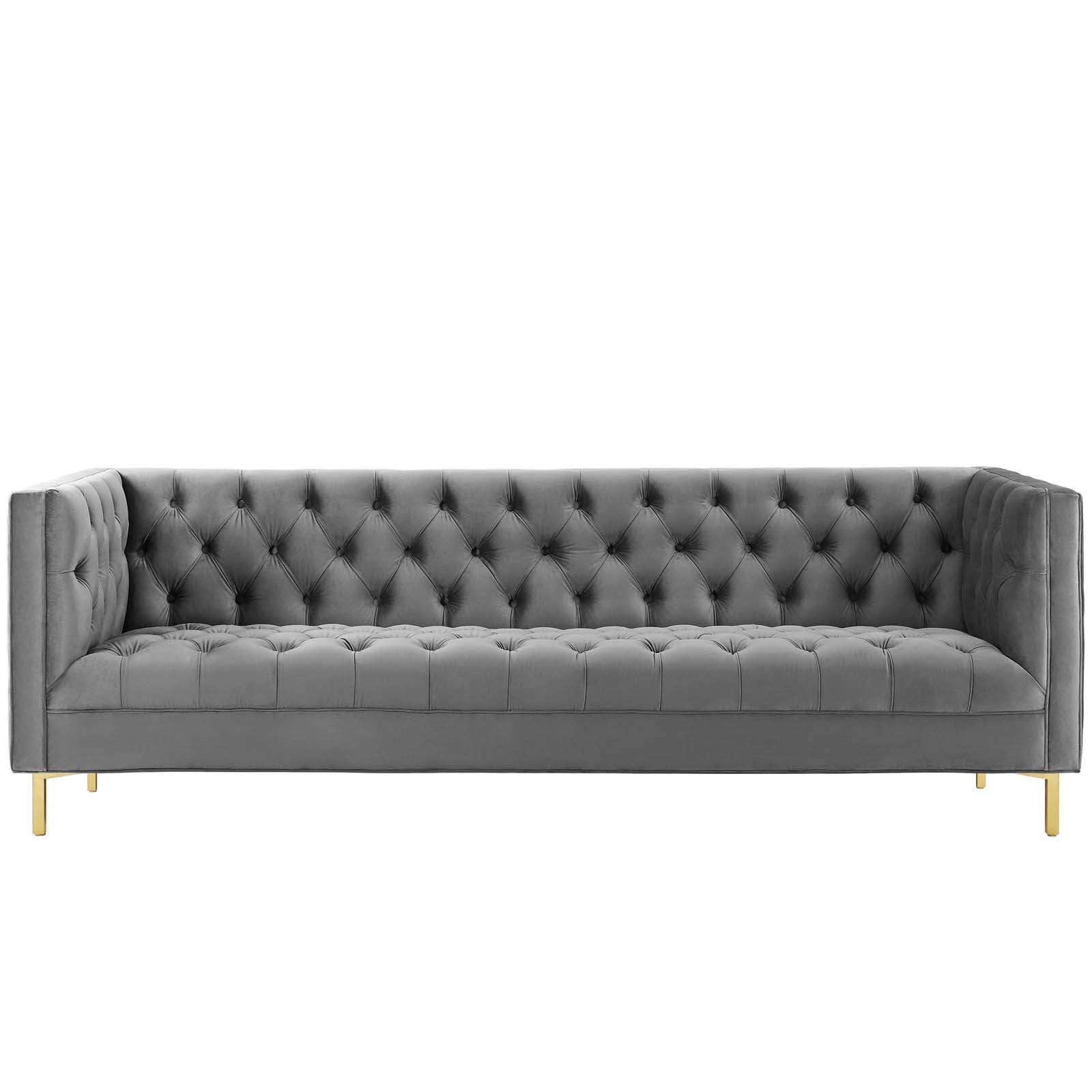 Delight Tufted Button Performance Velvet Sofa-Sofa-Modway-Wall2Wall Furnishings
