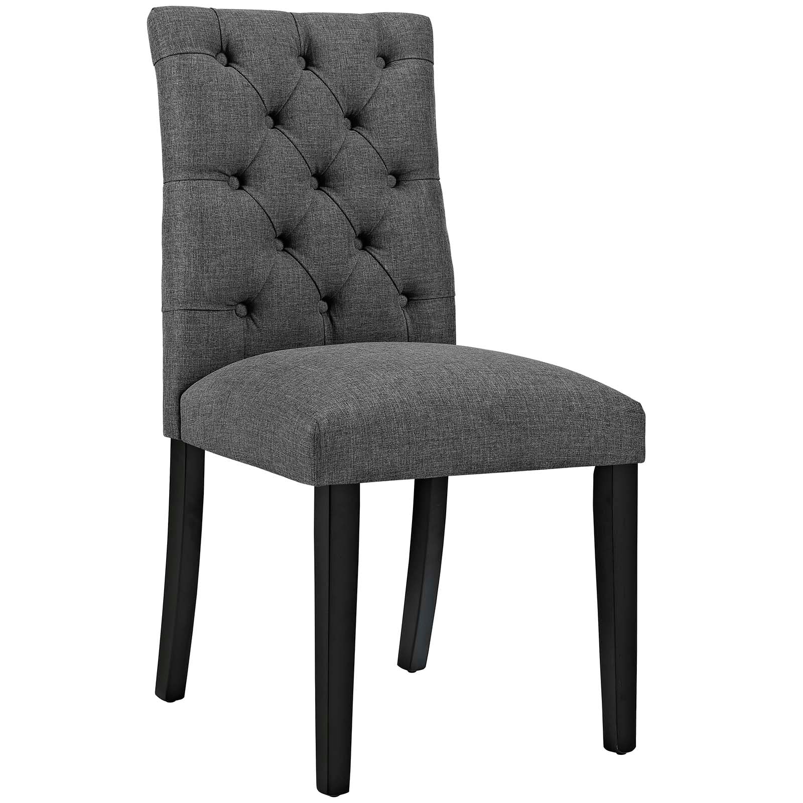 Duchess Dining Chair Fabric Set of 4-Dining Chair-Modway-Wall2Wall Furnishings