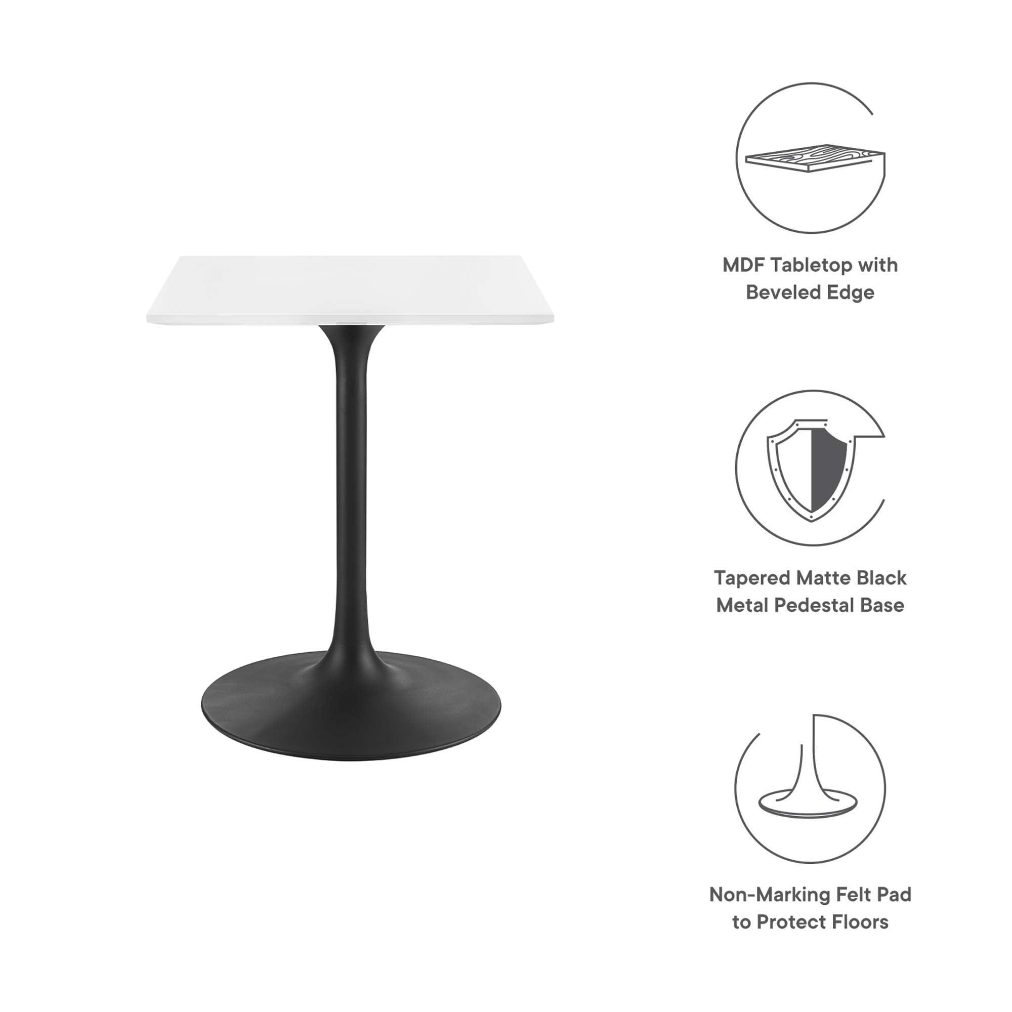 Lippa 24" Square Wood Dining Table