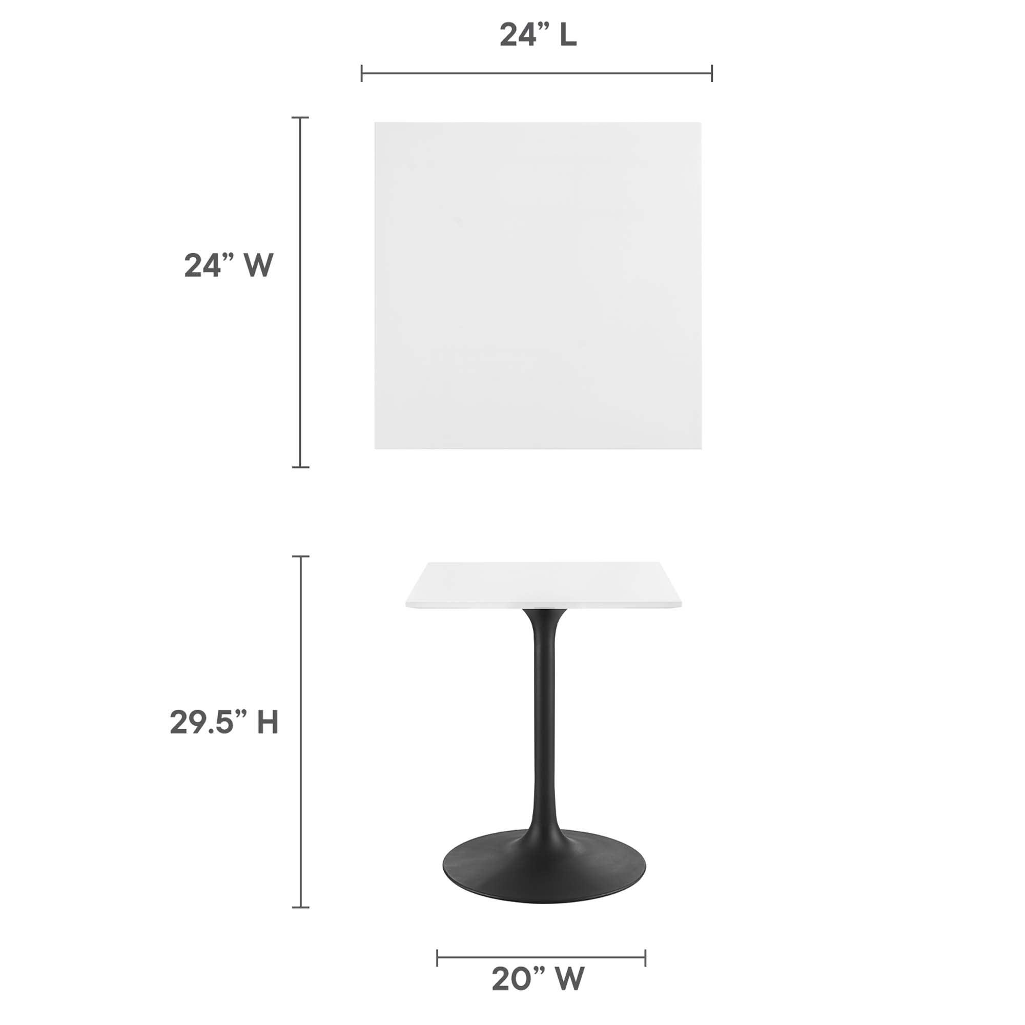 Lippa 24" Square Wood Dining Table