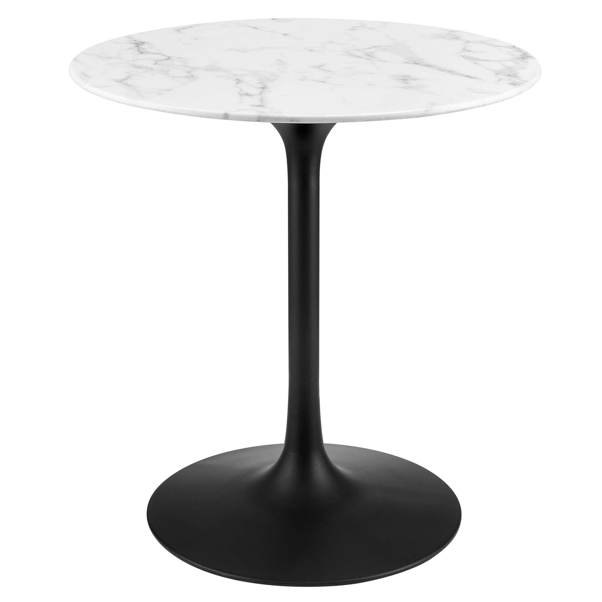 Lippa 28" Round Faux Marble Dining Table