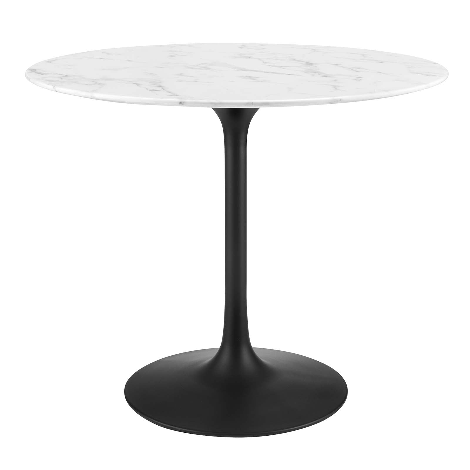 Lippa 36" Round Artificial Marble Dining Table-Dining Table-Modway-Wall2Wall Furnishings