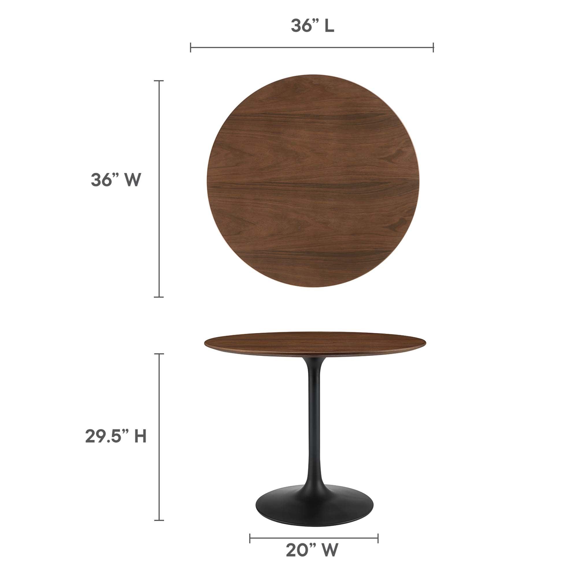 Lippa 36" Round Wood Dining Table