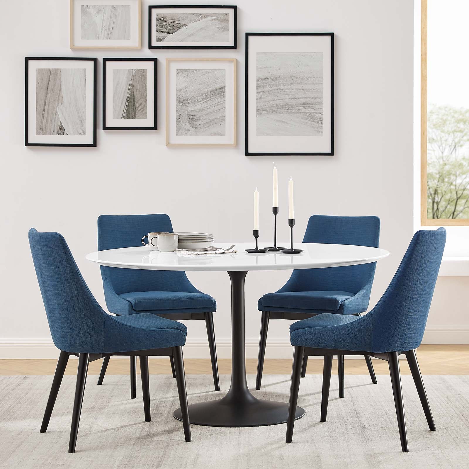 Lippa 54" Round Wood Dining Table-Dining Table-Modway-Wall2Wall Furnishings
